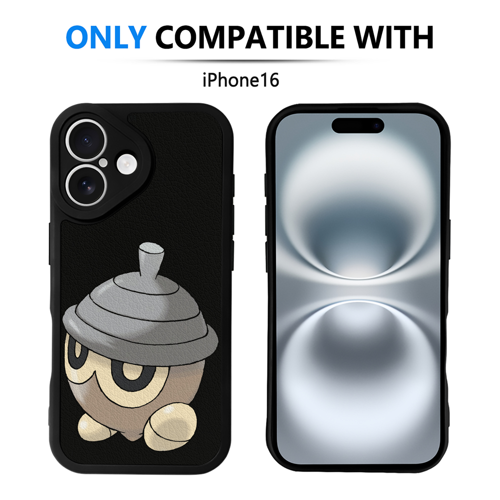（画像用） ポケットモンスター Pokémon 【iPhone 16シリーズ対応】シリコンスマホケース（レザー調） 材質：シリコン